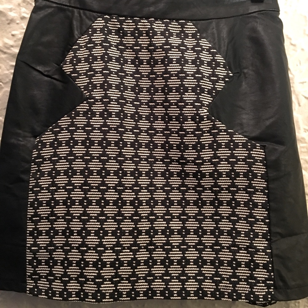 MUSTARD SEED faux leather skirt